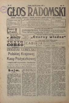 Głos Radomski, 1919, R. 4, nr 47