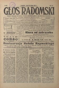 Głos Radomski, 1919, R. 4, nr 64