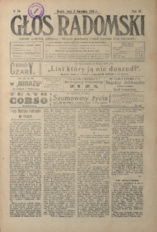 Głos Radomski, 1919, R. 4, nr 74