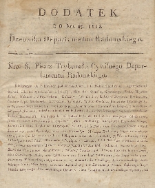 Dziennik Departamentowy Radomski, 1812, nr 25, dod.