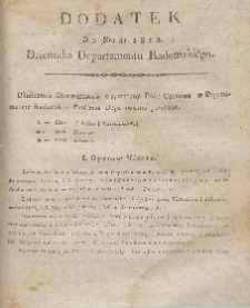 Dziennik Departamentowy Radomski, 1812, nr 41, dod.