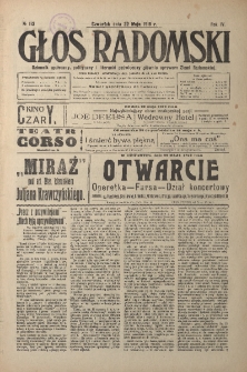 Głos Radomski, 1919, R. 4, nr 112