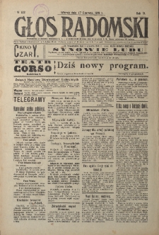 Głos Radomski, 1919, R. 4, nr 132