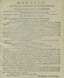 Dziennik Urzędowy Województwa Sandomierskiego, 1831, nr 5