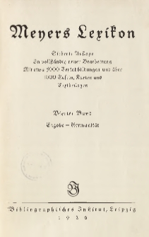 Meyers Lexikon : Siebente Auflage. In vollständig neuer Bearbeitung. Mit etwa 5000 Textabbildungen und über 1000 Tafeln, Karten und Textbeilagen T. 4