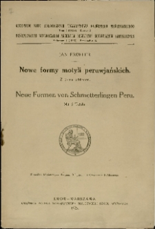 Nowe formy motyli peruwjańskich = Neue Formen von Schmetterlingen Peru