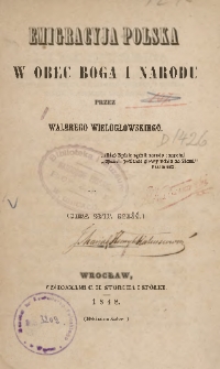 Emigracya polska w obec Boga i Narodu