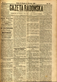 Gazeta Radomska, 1890, R. 7, nr 71