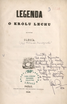 Legenda o kr&oacute;lu Lechu