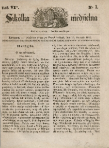 Szkółka niedzielna : pismo czasowe poświęcone włościanom,1842, R. 6, nr 3