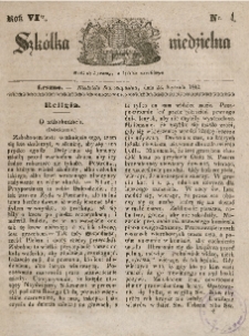 Szkółka niedzielna : pismo czasowe poświęcone włościanom,1842, R. 6, nr 4