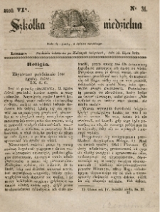 Szkółka niedzielna : pismo czasowe poświęcone włościanom,1842, R. 6, nr 31