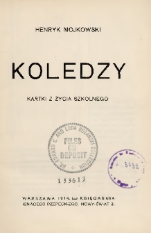 Koledzy : kartki z życia szkolnego