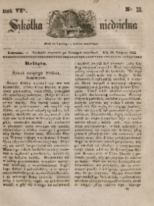 Szkółka niedzielna : pismo czasowe poświęcone włościanom,1842, R. 6, nr 33