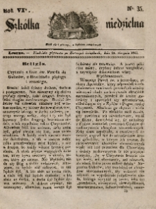 Szkółka niedzielna : pismo czasowe poświęcone włościanom,1842, R. 6, nr 35