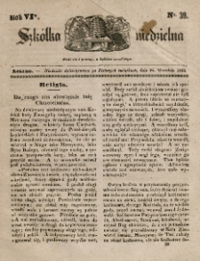 Szkółka niedzielna : pismo czasowe poświęcone włościanom,1842, R. 6, nr 39