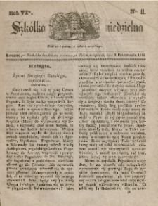 Szkółka niedzielna : pismo czasowe poświęcone włościanom,1842, R. 6, nr 41