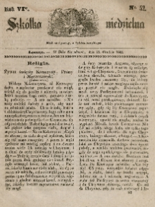 Szkółka niedzielna : pismo czasowe poświęcone włościanom,1842, R. 6, nr 52