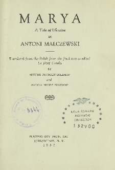 Marya : a tale of Ukraine