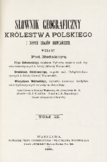 Słownik geograficzny Królestwa Polskiego i innych krajów słowiańskich T. 2