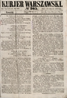 Kurjer Warszawski, 1863, nr 265