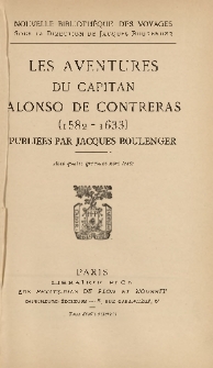 Les aventures du capitan Alonso de Contreras (1582-1633)