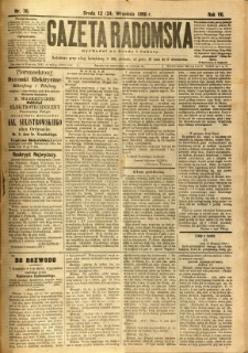 Gazeta Radomska, 1890, R. 7, nr 76