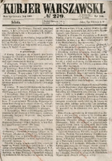 Kurjer Warszawski, 1863, nr 279
