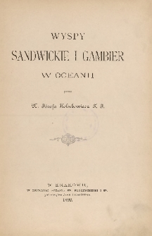 Wyspy Sandwickie i Gambier w Oceanii
