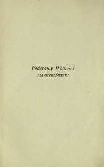 Podstawy wolności amerykańskiej