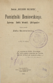 Pamiętniki Beniowskiego : Syberya, Daleki Wschód, Madagaskar