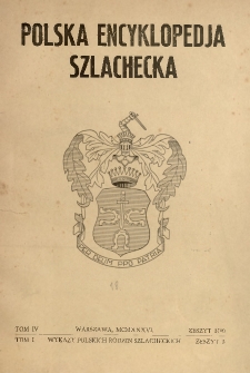 Polska encyklopedja szlachecka. T. 4, z. 3