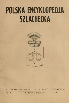 Polska encyklopedja szlachecka. T. 2, z. 3