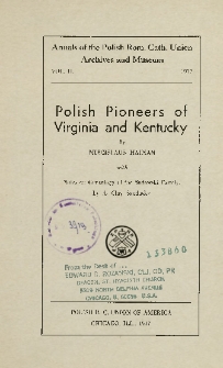 Polish pioneers of Virginia and Kentucky