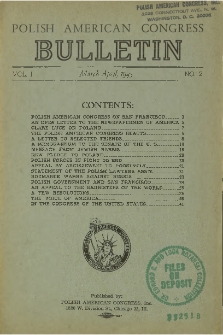 Polish American Congress Bulletin