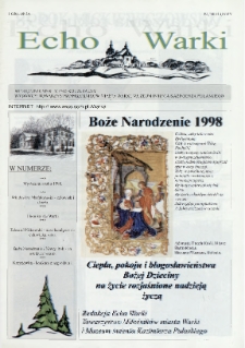 Echo Warki : miesiecznik społeczno-kulturalny, 1998, nr 8