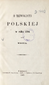 O rewolucyi polskiéj w roku 1794