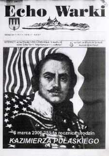 Echo Warki : miesiecznik społeczno-kulturalny, 2000, nr 23