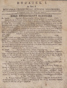 Dziennik Urzędowy Gubernii Radomskiej, 1856, nr 4, dod. I