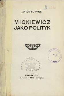 Mickiewicz jako polityk