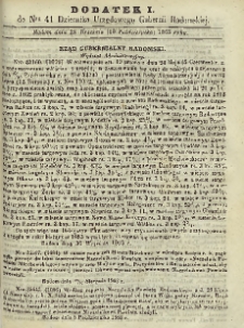 Dziennik Urzędowy Gubernii Radomskiej, 1863, nr 41, dod. I