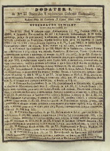 Dziennik Urzędowy Gubernii Radomskiej, 1865, nr 27, dod. I