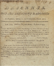 Dziennik Departamentowy Radomski, 1813, nr 25