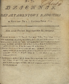 Dziennik Departamentowy Radomski, 1813, nr 32