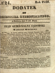 Dodatek do Dziennika Gubernialnego, 1849, nr 24