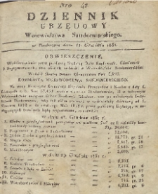 Dziennik Urzędowy Województwa Sandomierskiego, 1831, nr 42