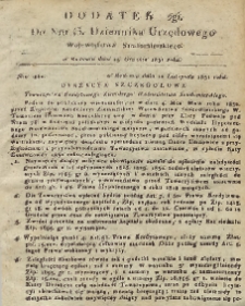Dziennik Urzędowy Województwa Sandomierskiego, 1831, nr 43, dod. II