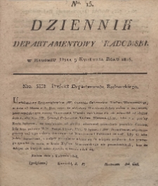 Dziennik Departamentowy Radomski, 1815, nr 15