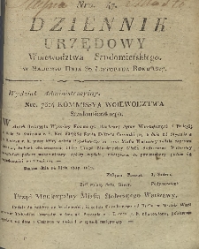Dziennik Urzędowy Województwa Sandomierskiego, 1817, nr 47