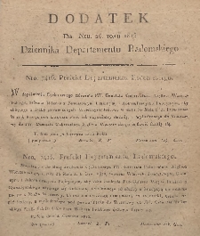 Dziennik Departamentowy Radomski, 1815, nr 26, dod.